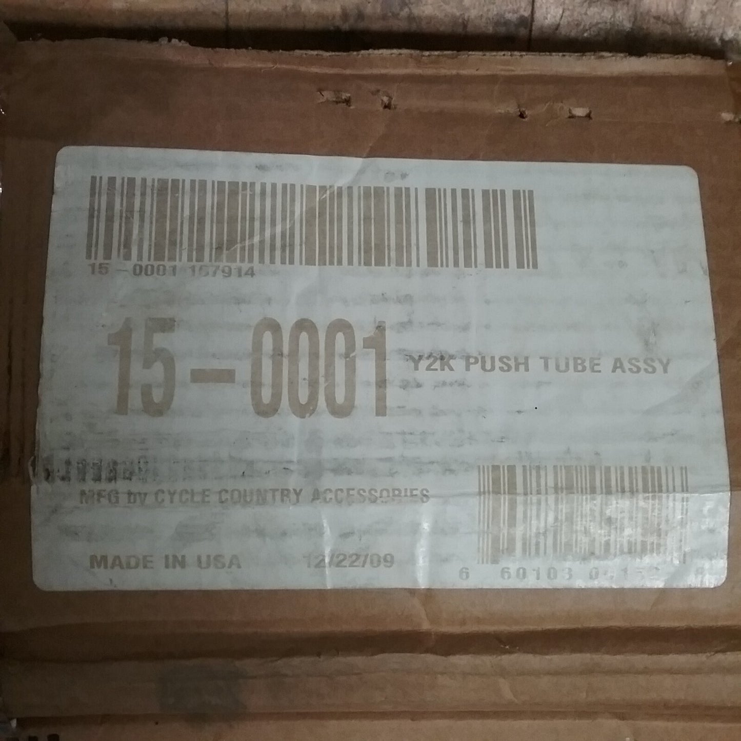 NEW CYCLE COUNTRY 15-0001 Y2K PUSH TUBE ASSY