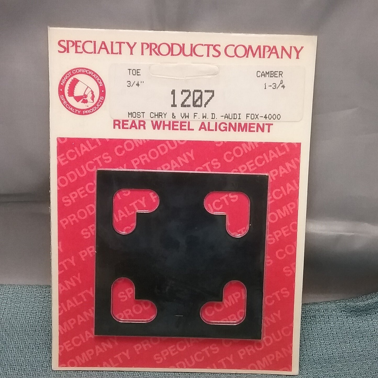 NEW SPC 1207 FULL CONTACT REAR WHEEL ALIGNMENT SHIM CAMBER 1-3/4"/TOE 3/4"