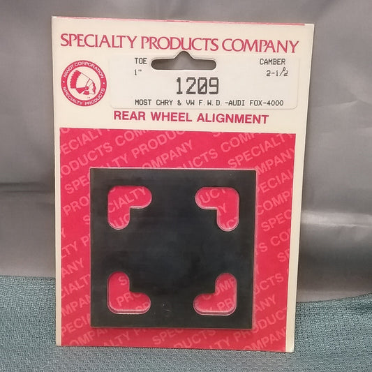 NEW SPC 1209 FULL CONTACT REAR WHEEL ALIGNMENT SHIM CAMBER 2-1/2"/TOE 1"