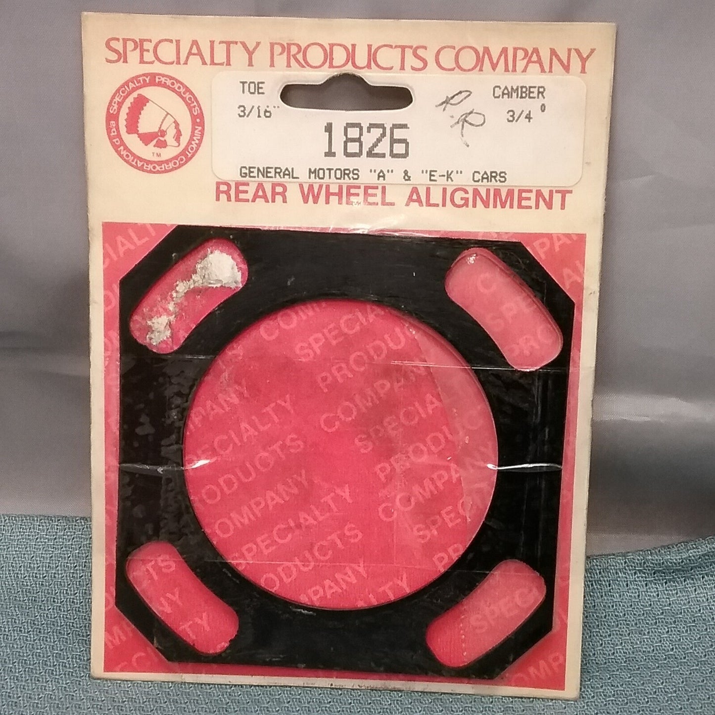 NEW SPC 1826 FULL CONTACT REAR WHEEL ALIGNMENT SHIM CAMBER 3/4"/TOE 3/16"