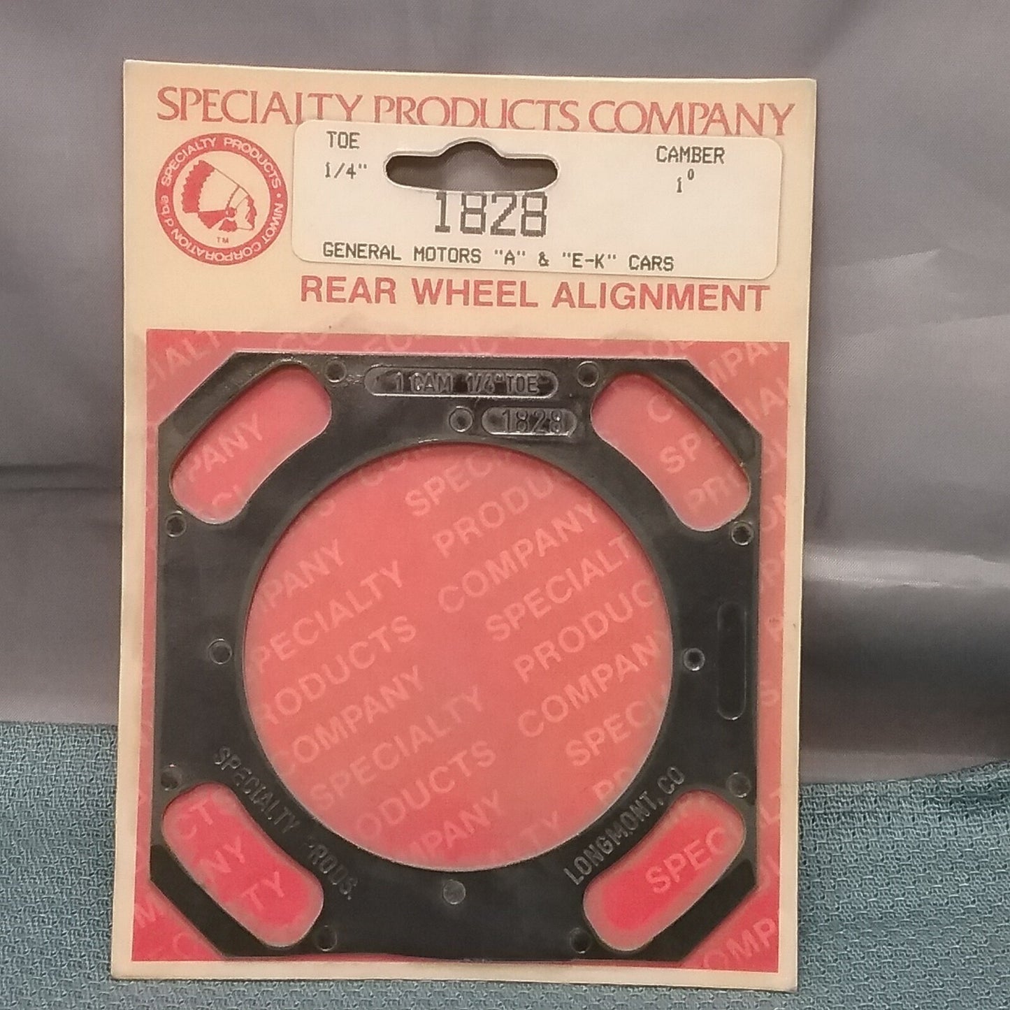 NEW SPC 1828 FULL CONTACT REAR WHEEL ALIGNMENT SHIM CAMBER 1"/TOE 1/4"