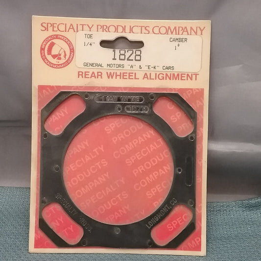 NEW SPC 1828 FULL CONTACT REAR WHEEL ALIGNMENT SHIM CAMBER 1"/TOE 1/4"