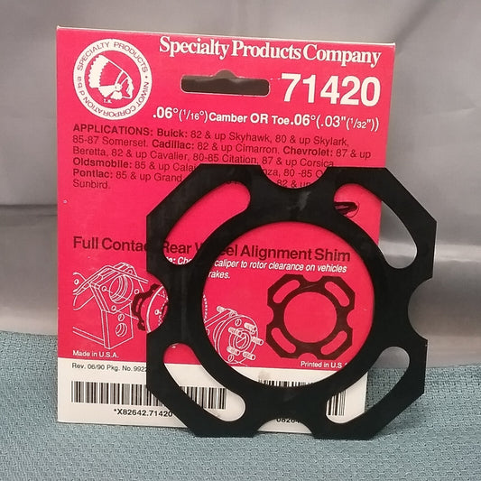 NEW SPC 71420 FULL CONTACT REAR WHEEL ALIGNMENT SHIM CAMBER 1/16"/TOE 1/32"