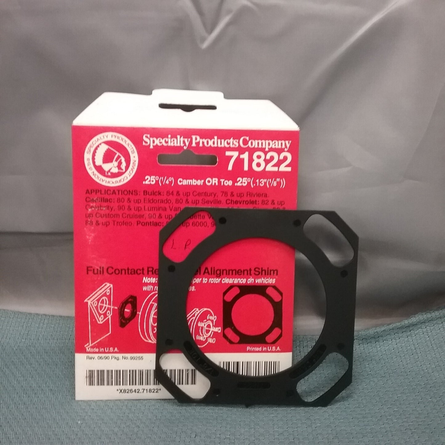 NEW SPC 71822 FULL CONTACT REAR WHEEL ALIGNMENT SHIM CAMBER 1/4"/TOE 1/8"