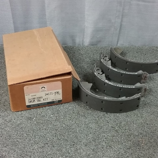 NEW ACDELCO 171-496 DRUM BRAKE SHOE KIT GM 18019989