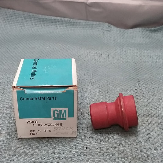 NEW GENUINE GM 22531448 NUT, RED, TIRE VALVE AND COVER LOCK