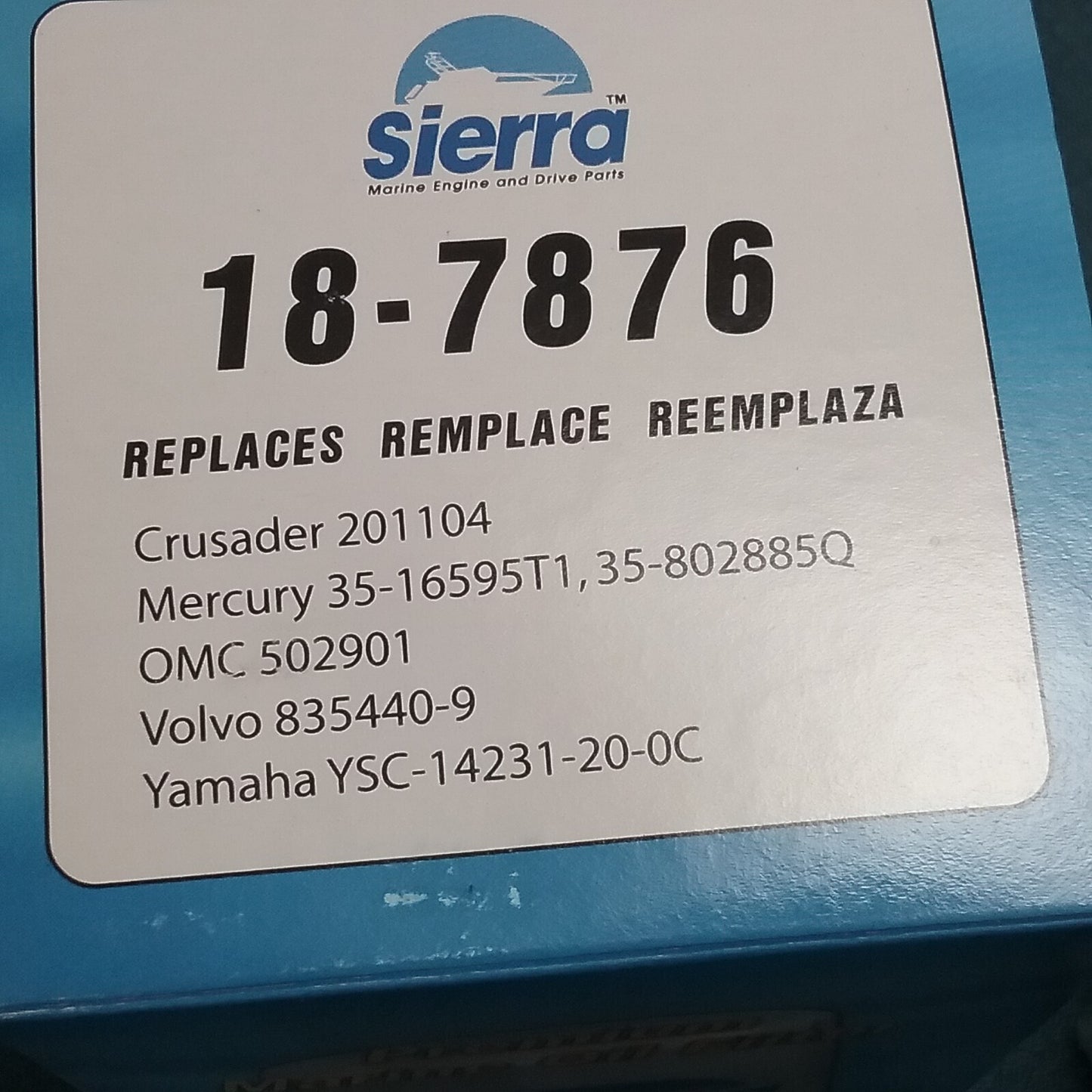 NEW SIERRA 18-7876 INTERNAL ENGINE OIL FILTER