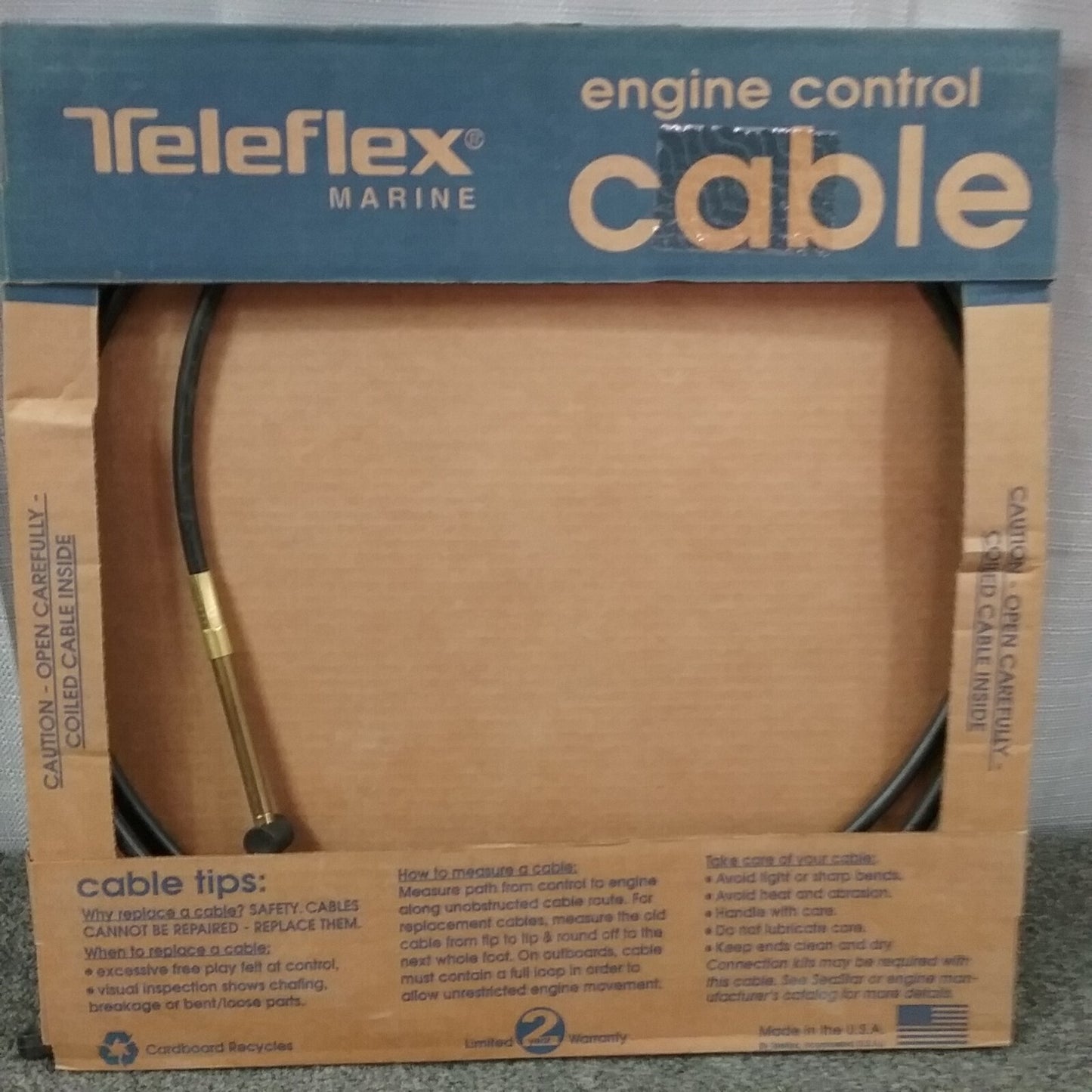 NEW TELEFLEX CCX17913 Control Cable Assembly, Mercury TFXtreme 13'