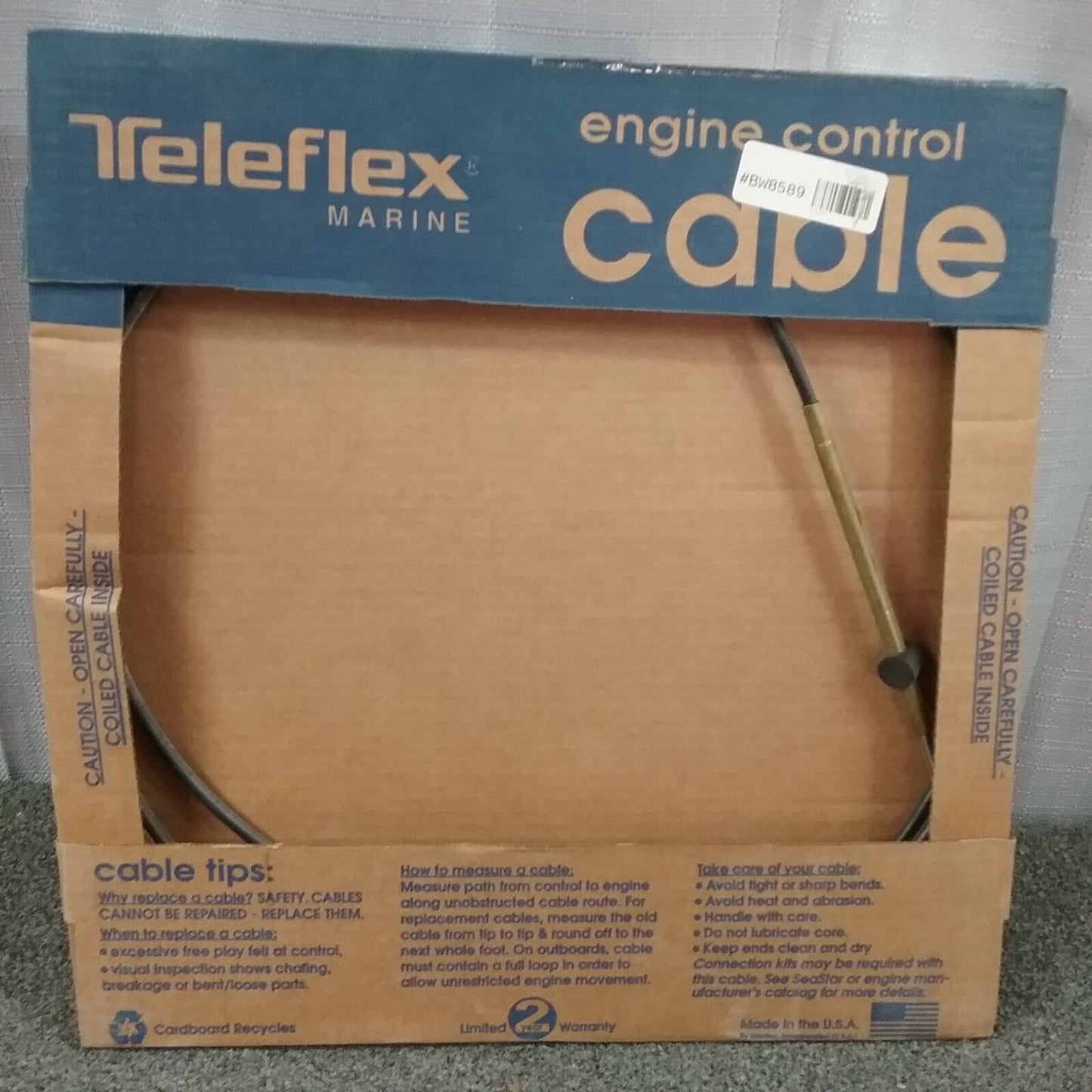 NEW TELEFLEX CC21013 Control Cable, 630 Mariner Series, 13'