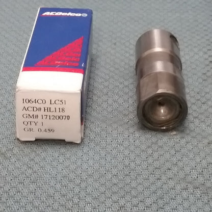 NEW ACDELCO HL118 LIFTER, ENGINE VALVE GM 17120070 GR 0.459