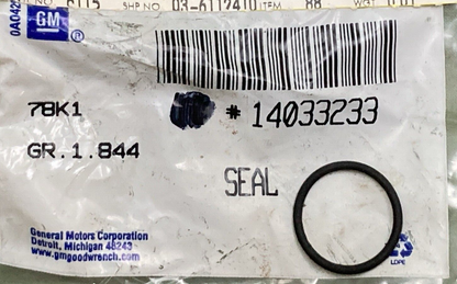 NEW GENUINE GM 14033233 Seal, Oil Filter Adapter Bolt 3.5 x 3.7 x 0.5" GR 1.844