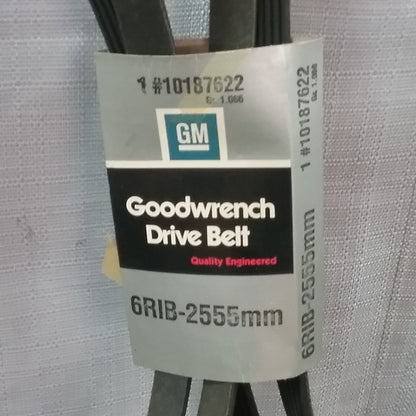 NEW GENUINE GM 10187622 SERPENTINE BELT 6RIBS-2555MM GR 1.066