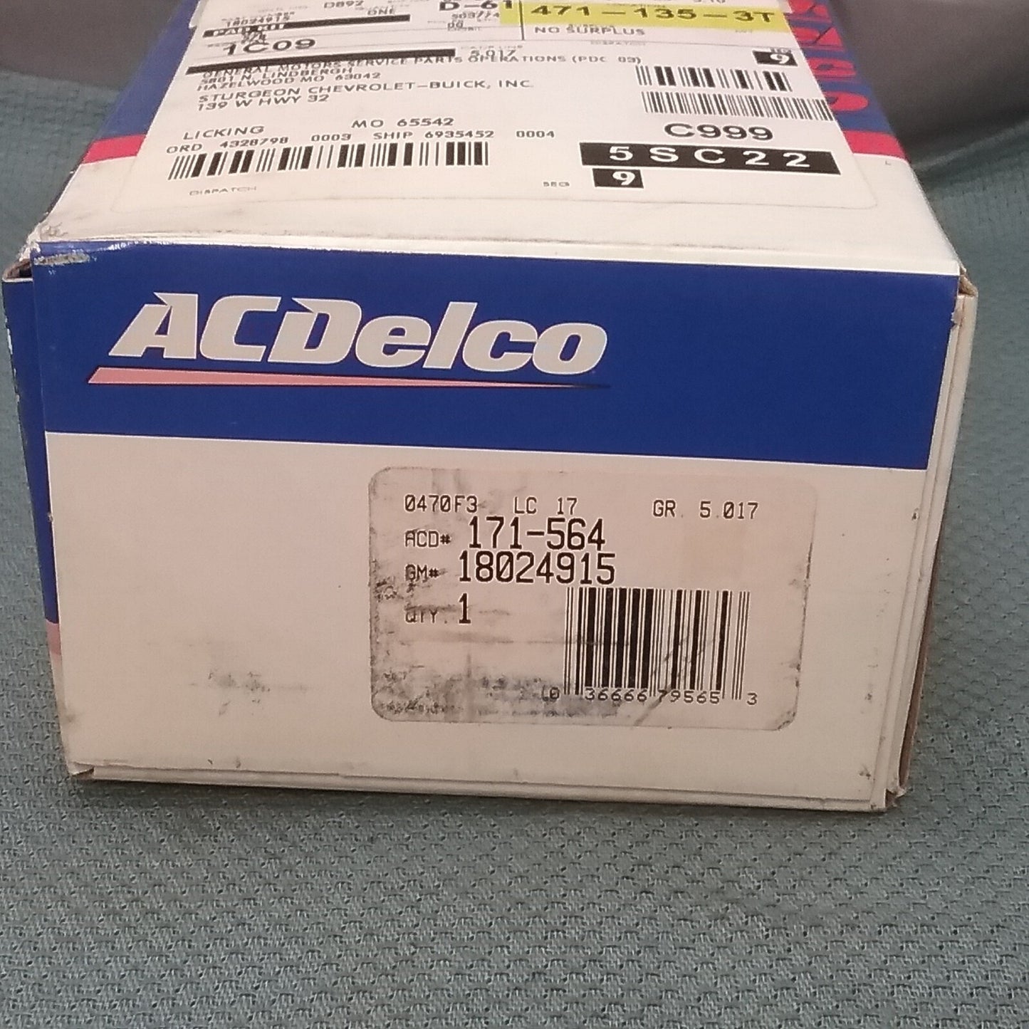 NEW ACDELCO 171-564 DISC BRAKE PAD KIT GM 18024915 GR 5.017