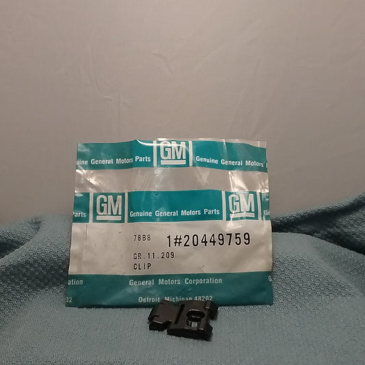 NEW GENUINE GM 20449759 CLIP, BACKGLASS, REVEAL MOULDING, PLASTIC GR 11.209