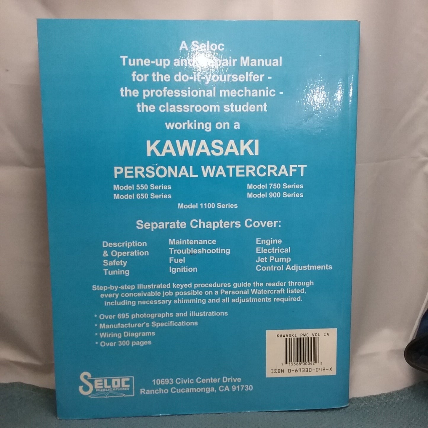 KAWASAKI VOLUME IA PERSONAL WATERCRAFT REPAIR MANUAL 1992-1998 715568000422