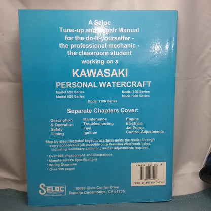 KAWASAKI VOLUME IA PERSONAL WATERCRAFT REPAIR MANUAL 1992-1998 715568000422