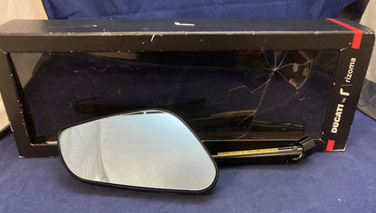USED GENUINE DUCATI 96880711AA LH Rearview Mirror Black by Rizoma