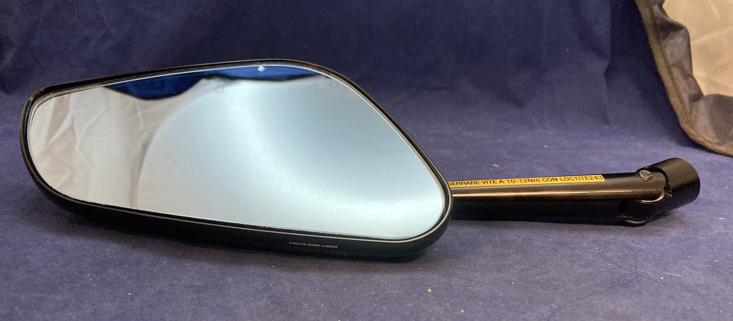 USED GENUINE DUCATI 96880711AA LH Rearview Mirror Black by Rizoma
