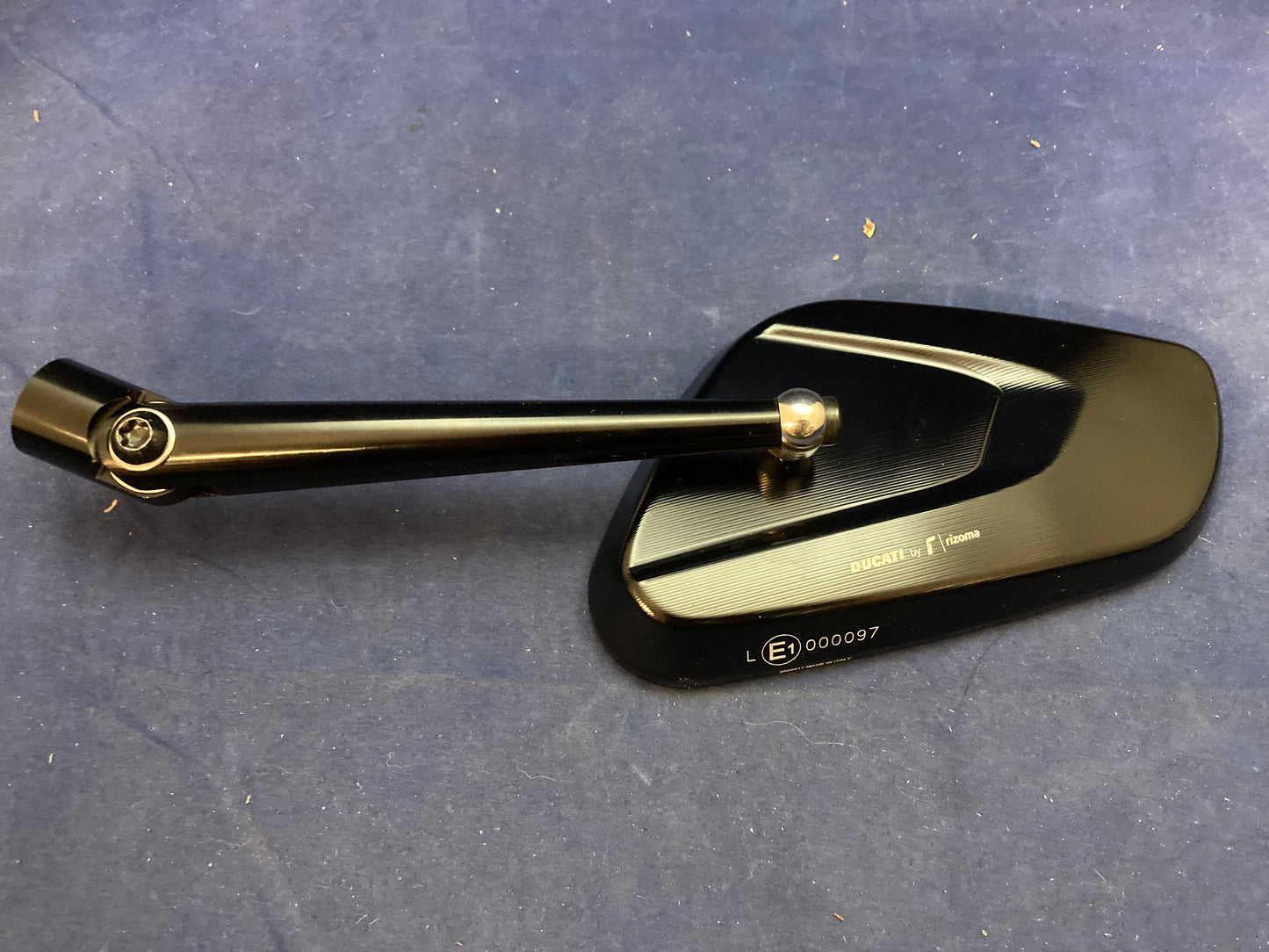 USED GENUINE DUCATI 96880711AA LH Rearview Mirror Black by Rizoma