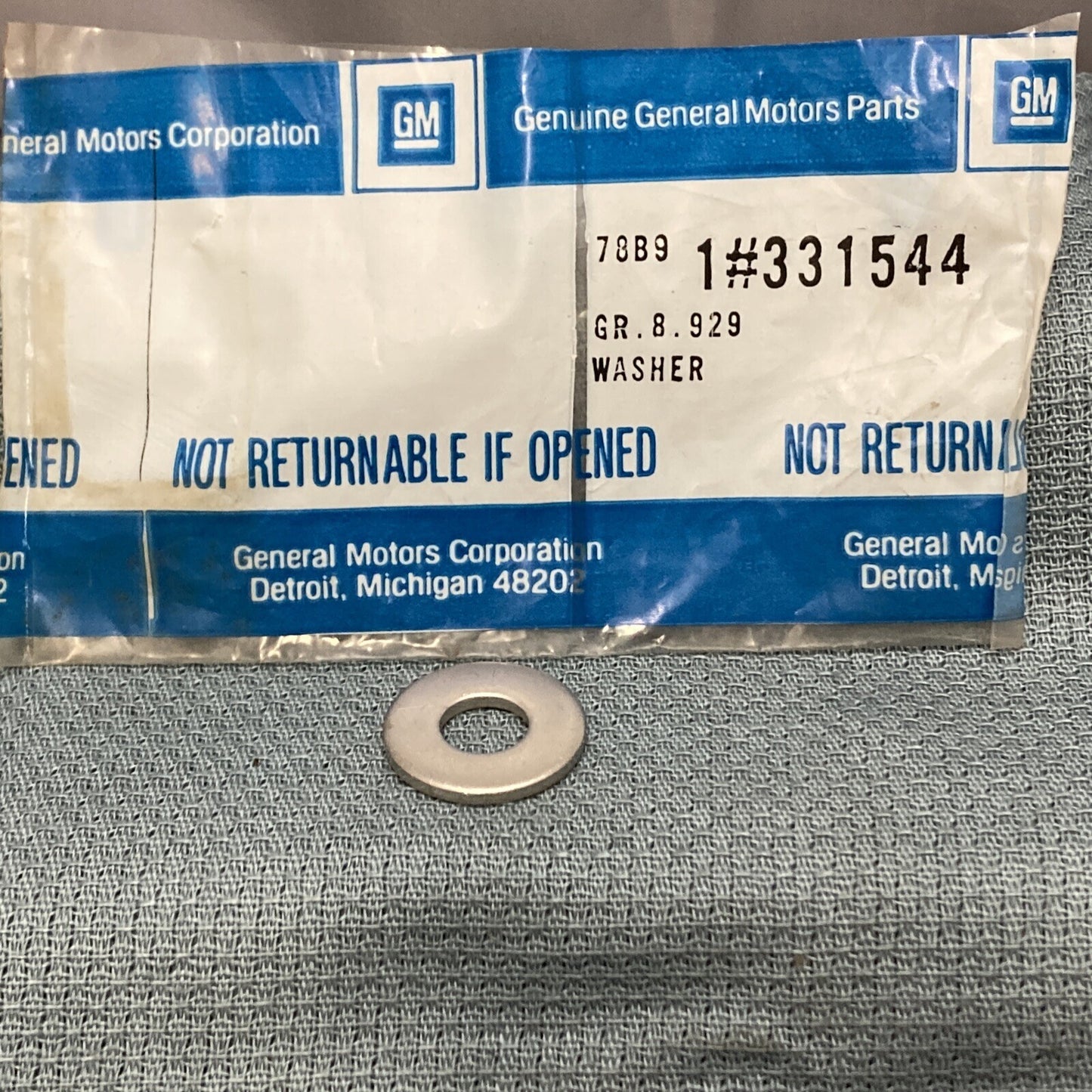 NEW GENUINE GM 331544 WASHER, GEN ADJ BR GR 8.929