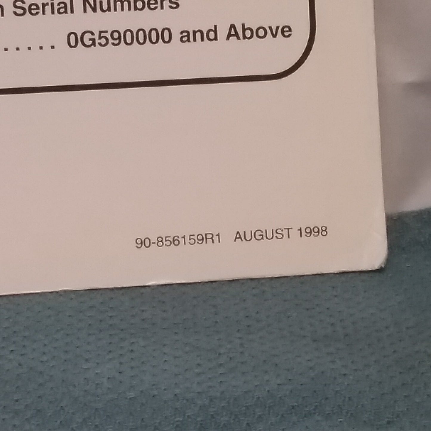MERCURY/MARINER 90-856159R1 SERVICE MANUAL MODELS 9.9/15, 9.9/15 BIGFOOT