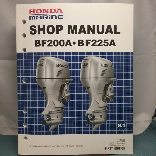 HONDA MARINE BF200A-BF225A SHOP MANUAL FIRST EDITION