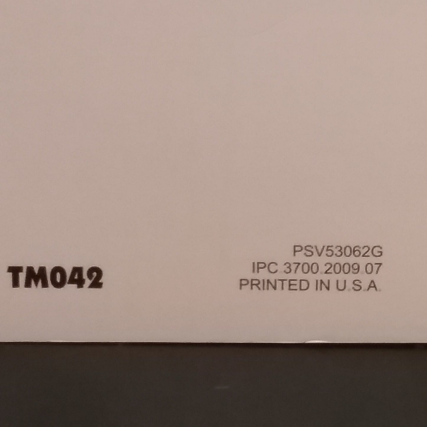 HONDA MARINE TM042 SPECS MANUAL 2010 PSV53062G