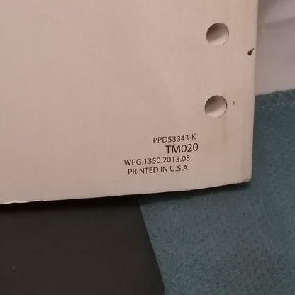HONDA MARINE TM020 RIGGING GUIDE 2013 PPD53343-K