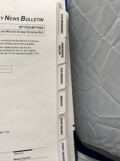 HONDA MARINE M0045 ACCESSORIES CATALOG 2010 WITH BINDER