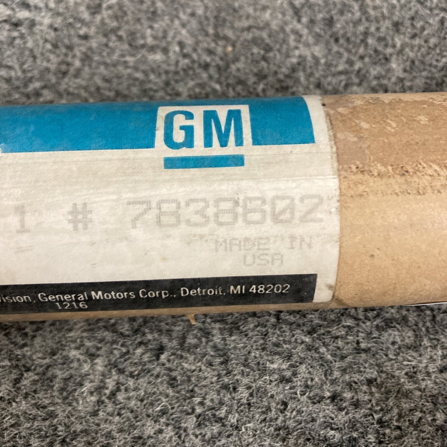 NEW GENUINE GM 7838602 SHAFT, FRONT AXLE GR 6.055