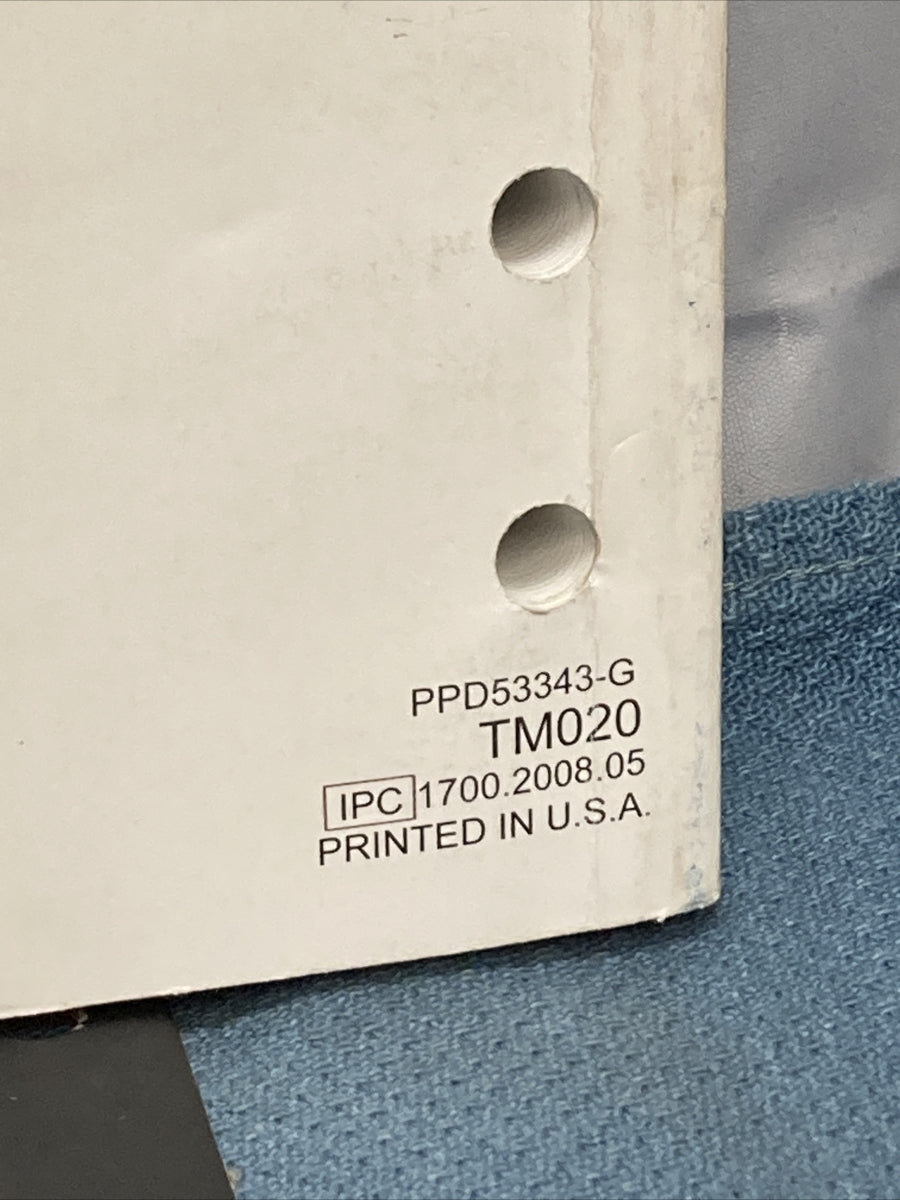 HONDA MARINE TM020 RIGGING GUIDE 2009 PPD53343-G