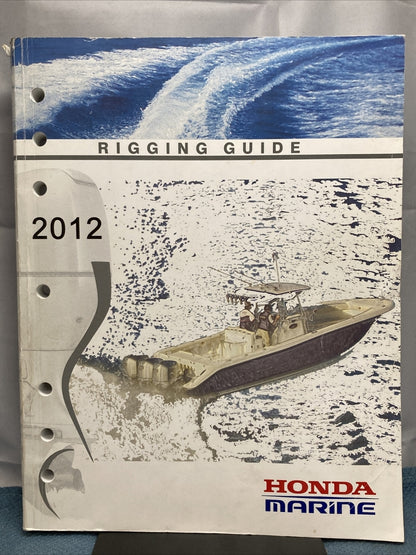 HONDA MARINE TM020 RIGGING GUIDE 2012 PPD53343-J