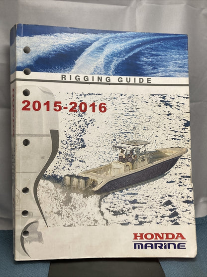 HONDA MARINE TM020 RIGGING GUIDE 2015-2016 PPD53343-M