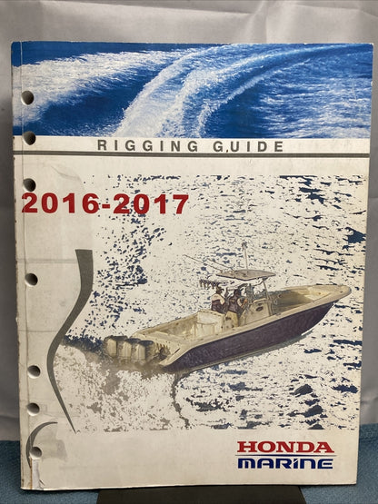 HONDA MARINE TM020 RIGGING GUIDE 2016-2017 PPD53343-N