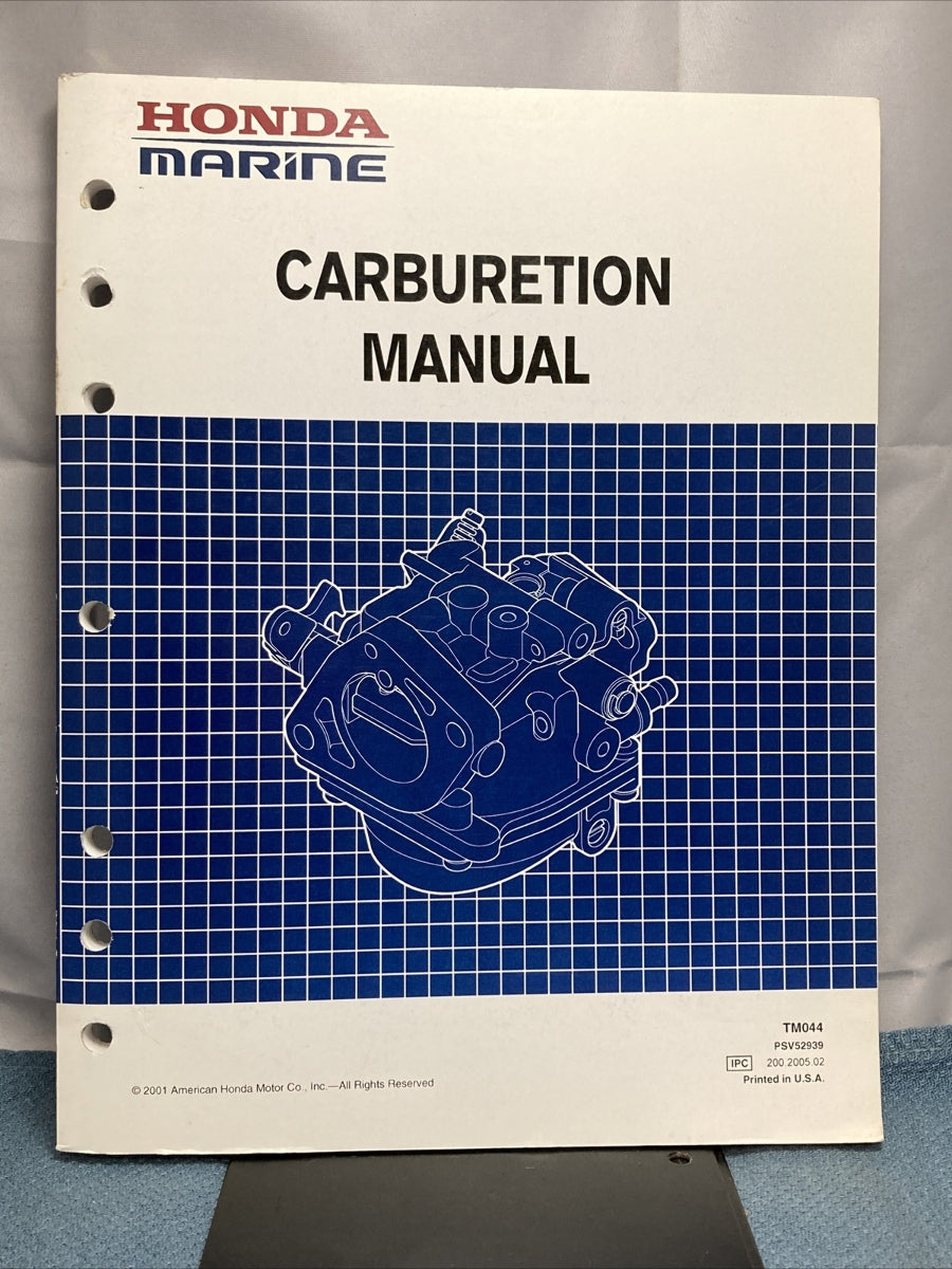 HONDA MARINE TM044 CARBURETION MANUAL PSV52939