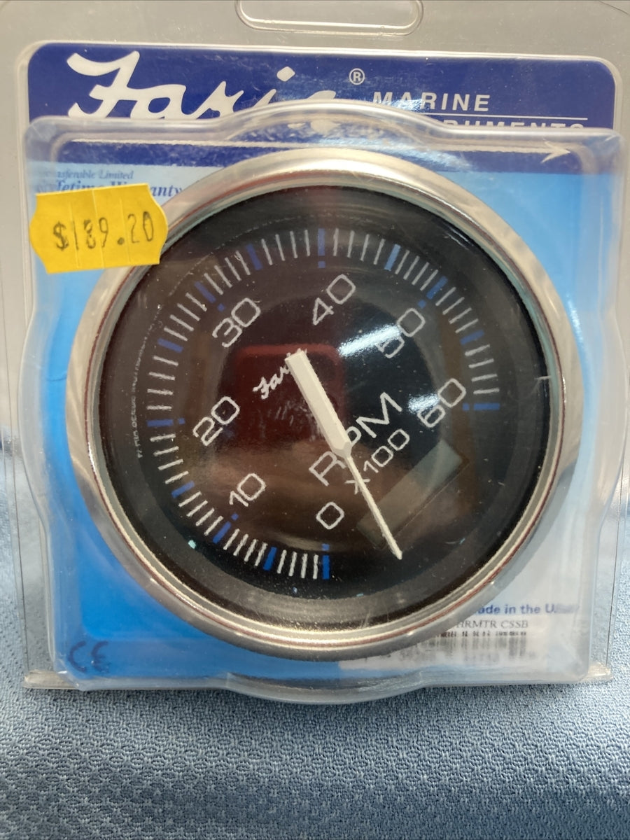NEW FARIA IS0013 Inboard Gas/Ignition Tachometer WITH HOURMETER