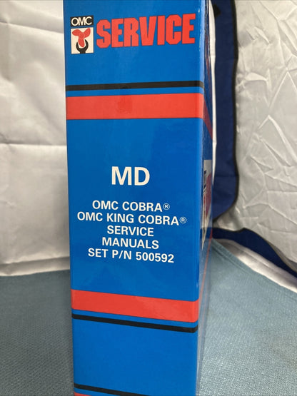 OMC SERVICE 500592 MANUAL SET COBRA/KING COBRA WITH PARTS CATALOGS