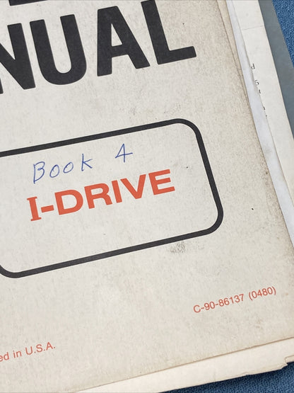 MERCRUISER 90-86137 SERVICE MANUAL I-DRIVE