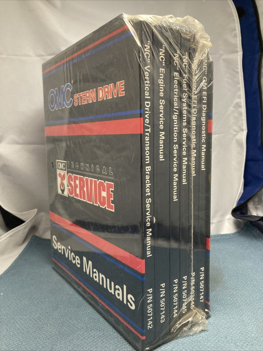 NEW OMC SERVICE 507138 STERN DRIVE SERVICE MANUAL SET