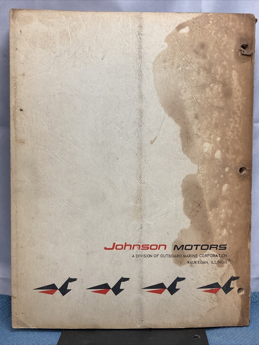 JOHNSON 313433 OUTBOARD MOTOR SERVICE MANUAL SUPPLEMENT 1967 ALL MODELS