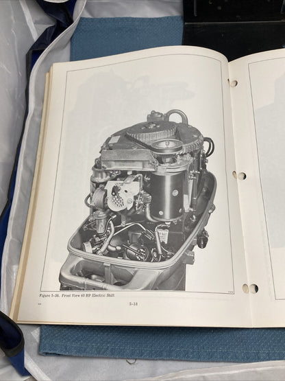 JOHNSON JM-6908 OUTBOARD MOTOR SERVICE MANUAL 40HP 1969
