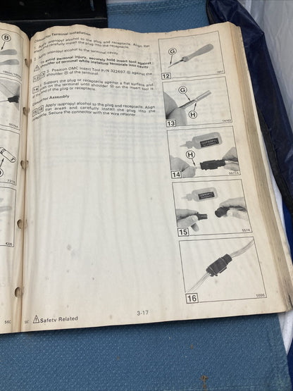 OMC JOHNSON/EVINRUDE 507662 SERVICE MANUAL 60 THRU 75 MODELS