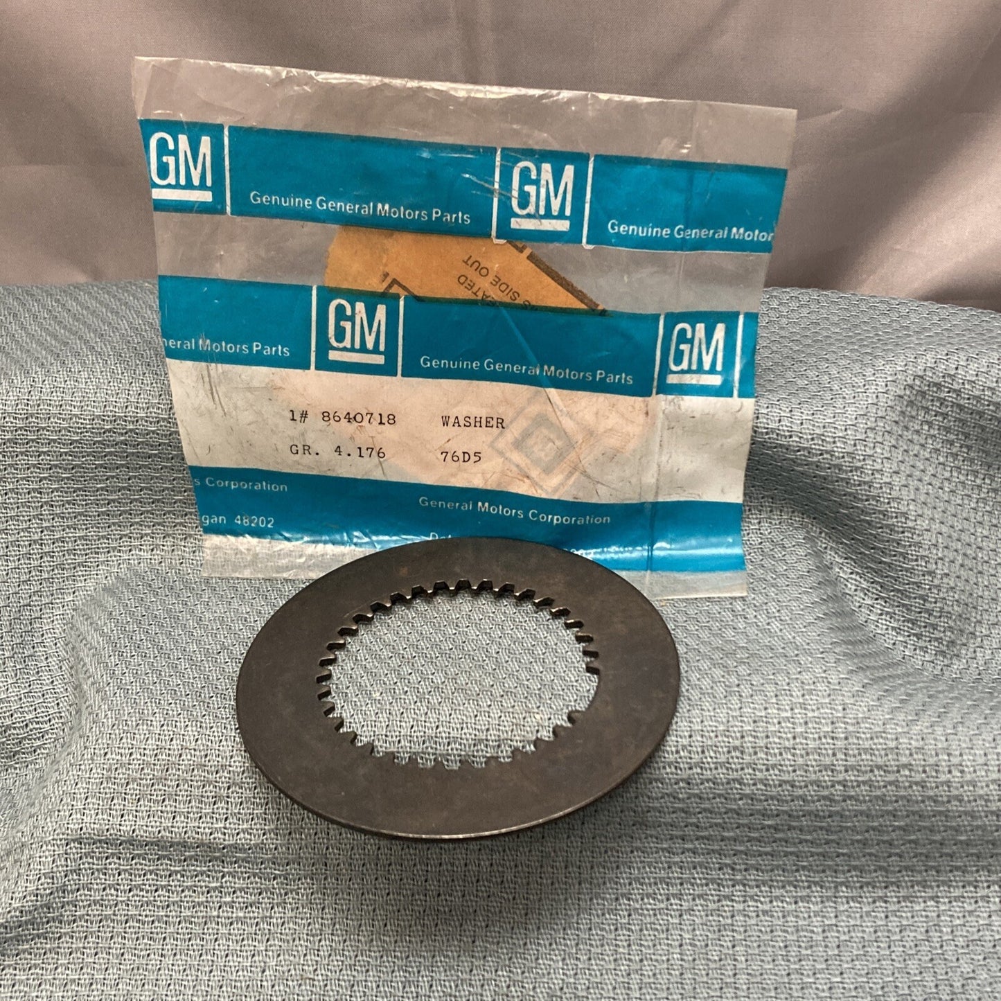 NEW GENUINE GM 8640718 WASHER, TRANS SUN GR THRUST GR 4.176