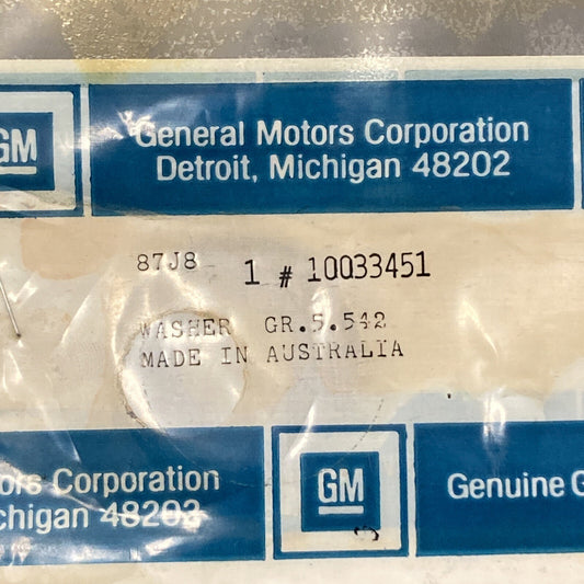 NEW GENUINE GM 10033451 WASHER, DIFFERENTIAL PINION THRUST GR 5.542