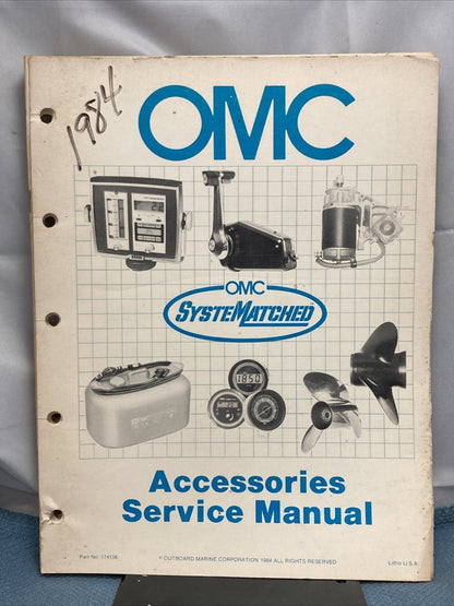 OMC 174156 SYSTEM MATCHED ACCESSORIES SERVICE MANUAL SECTIONS 1-9
