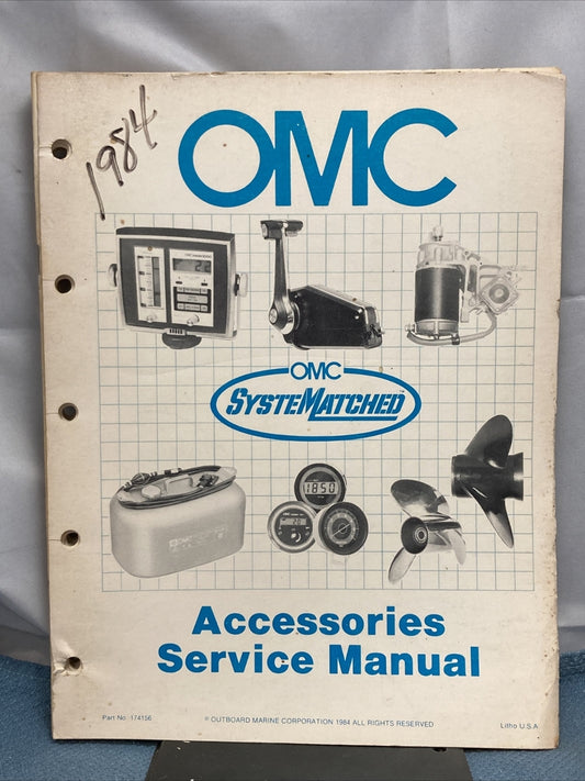 OMC 174156 SYSTEM MATCHED ACCESSORIES SERVICE MANUAL SECTIONS 1-9