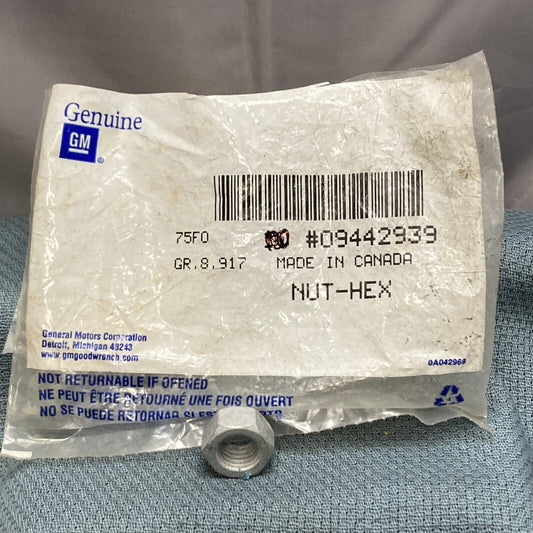 NEW GENUINE GM 9442939 NUT, HEXAGON LOCK 1985-1999 GR 8.917