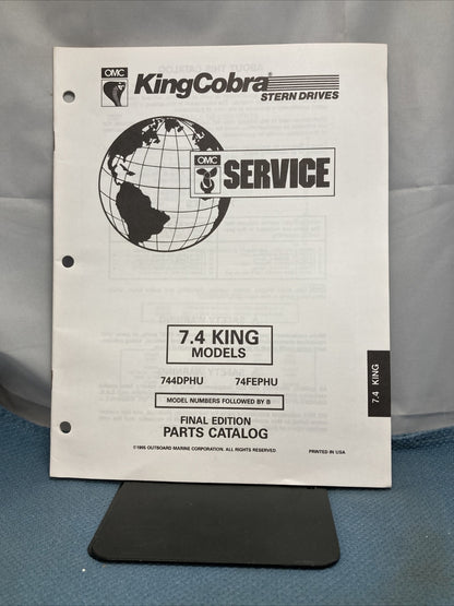OMC 3854834-3854839 COBRA STERN DRIVES PARTS CATALOGS