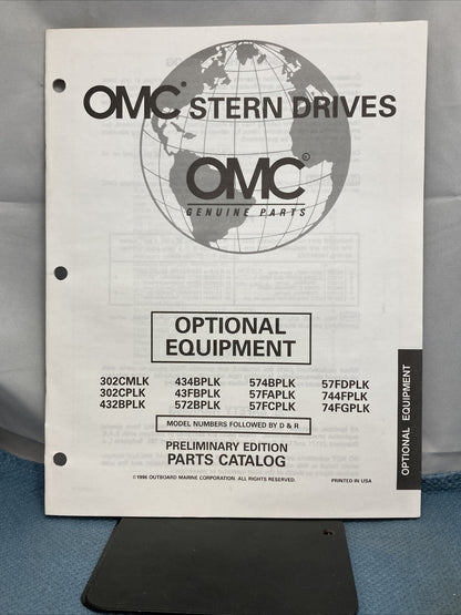 OMC 988223-988227 STERN DRIVES PARTS CATALOGS