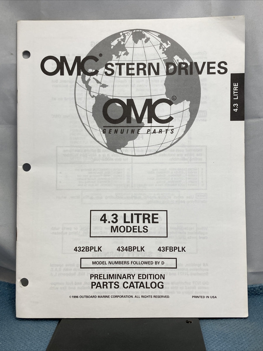 OMC 988223-988227 STERN DRIVES PARTS CATALOGS